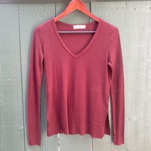 Urban Outfitters Long Sleeve Maroon Top